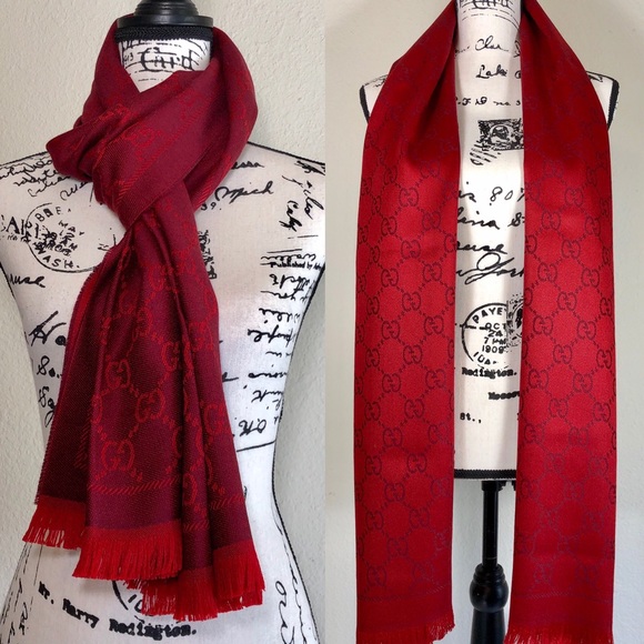 gucci red scarf